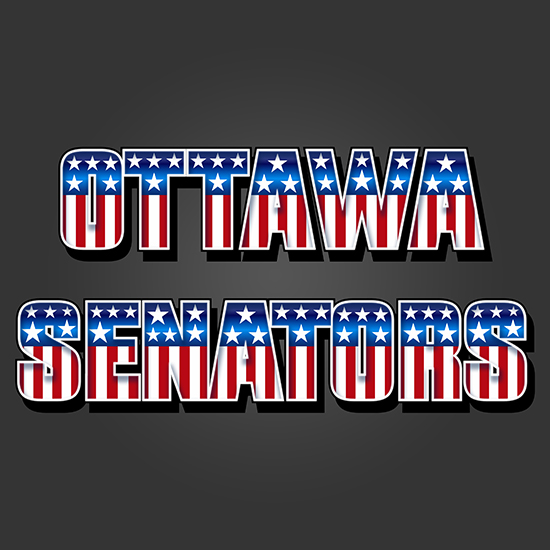 Ottawa Senators American Captain Logo vinyl decal